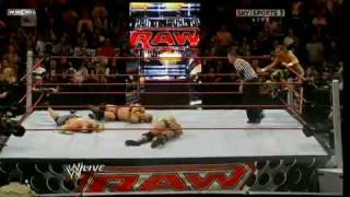 WWE Raw 111609 the tag team triple threat match 22 HD [upl. by Clercq]