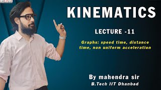 Kinematics  Lecture 11 Graphs  speed time distance time non uniform acceleration [upl. by Winni]