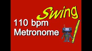 110 bpm SWING metronome [upl. by Healion]