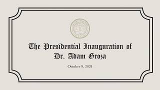 The Presidential Inauguration of Dr Adam Groza [upl. by Wera]