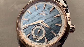 Omega Seamaster Aqua Terra 150M Small Seconds 22022412103001 Omega Watch Review [upl. by Netsirhk]