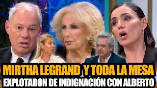 MIRTHA LEGRAND Y TODA LA MESA EXPLOTÓ DE INDIGNACIÓN CON ALBERTO FERNÁNDEZ POR LO DE FABIOLA YÁÑEZ [upl. by Downing493]