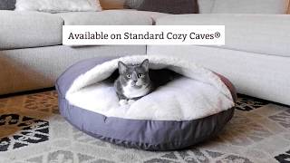 Introducing the New HEATHER GRAY Fabric for Snoozers Cozy Cave® Dog Bed [upl. by Inram]