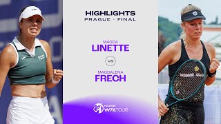 Magda Linette vs Magdalena Frech  2024 Prague Final  WTA Match Highlights [upl. by Rhys568]