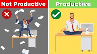 How to Be More PRODUCTIVE at Work 9 Productivity Habits [upl. by Dannica645]