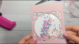 How to Make a Shaker Card 6 different Ways TUTORIAL [upl. by Aoniak]