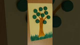 new creative craft using bottle caps short recycled painting artandcraft [upl. by Enybor]