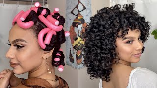 Heatless Flexi Rods  NightMorning Routine [upl. by Elamrej595]