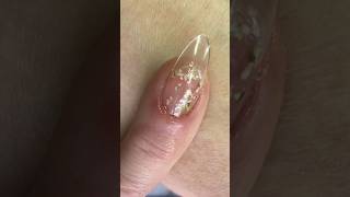 Flower Encapsulated In Clear Nail nails [upl. by Amick]