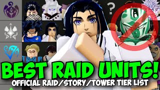 New Best Raid Units amp LOADOUTS Solo ANY RAID  ASTD Official Tier List [upl. by Anelrahc]