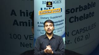 Lithium dose to check serum lithium level shorts mukeshsir [upl. by Ines]