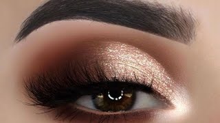 half cut crease meakup✨eye makeup tutorialeye makeup for beginners Bhavyasaini908 [upl. by Irahk]