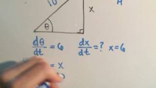 🔺 Related Rates in Calculus Finding the Rate of Change of a Triangles Side 🔺 [upl. by Mathews]