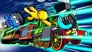 We Supercharge the Train to 3901057 MPH in Wobbly Life Multiplayer [upl. by Enived]