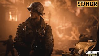 60FPS ULTRA HDR Omaha beach DDay  Normandy 1944  Call Of Duty WW2  4K [upl. by Anaibib]