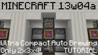 Minecraft 18 Tutorial  Ultra Compact Auto Brewing ᴴᴰ [upl. by Nnaihs]