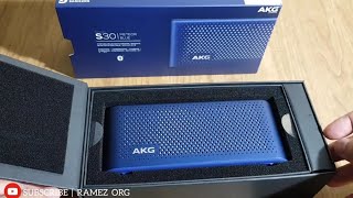 AKG ® S30 Bluetooth Speaker Portable UNBOXING❗HARMAN Design For SAMSUNG [upl. by Sophie]