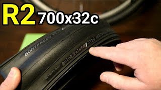 Bontrager R2 700x32c Tire Weight and Actual Size [upl. by Clim]