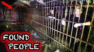 people inside EXPLORING ABANDONED INNER CITY PRISON [upl. by Suaeddaht260]