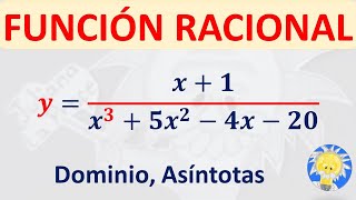 📈 FUNCIÓN RACIONAL Cúbica  Dominio Asíntotas Juliana la Profe [upl. by Conlon]