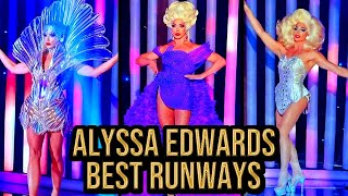 Alyssa Edwards Best Runways of Rupauls Drag Race Global All Stars Reviewed [upl. by Emirej]