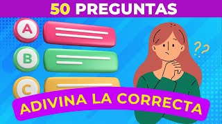 ¿Cuánto sabes 🧒🏻📚🧠  Acierta las 50 preguntas Quiz culturageneral preguntas curiosidades [upl. by Jonathan]