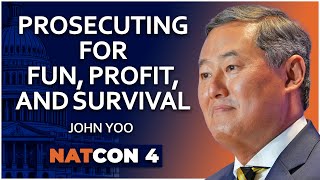 John Yoo  Prosecuting for Fun Profit and Survival  NatCon 4 [upl. by Louie]