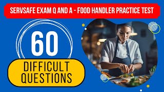 ServSafe Exam Questions And Answers  Food Handler Practice Test 60 Difficult Questions [upl. by Annaek]