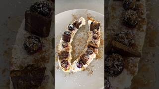 Einfacher Bananensplit 🍌🥥 schnellerezepte nachtisch [upl. by Orford]