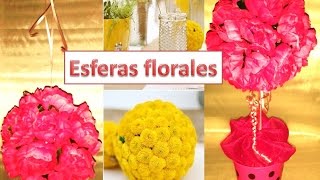 Esfera floral  arbol floral  centro de mesa para 15 años [upl. by Erehpotsirhc]