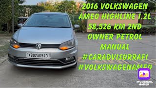 2016 Volkswagen Ameo HIGHLINE 12L 58526 KM 2ND OWNER PETROL MANUAL caradvisorrafi volkswagenameo [upl. by Philender434]