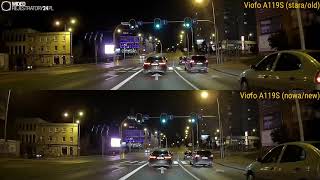 Viofo A119S v2  1080p60  porównanie obiektywów F16 vs F18 lens comparison [upl. by Nerdna]