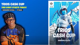 🔴Fortnite LIVE Trio Cash Cup LIVE 🏆 Competitive Fortnite with Viewers [upl. by Zetnwahs]