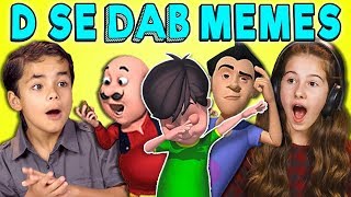 KIDS REACT TO DABBING MEMES D SE DAB MEMES [upl. by Ihsir656]