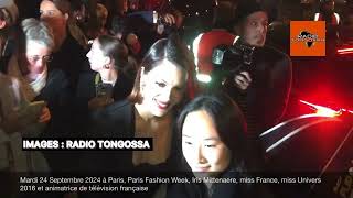 Mardi 24 Septembre 2024 à Paris Paris Fashion Week Iris Mittenaere [upl. by Raclima]