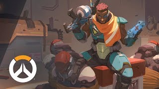 NEW HERO – NOW PLAYABLE Baptiste Origin Story  Overwatch [upl. by Lierbag]