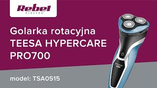 Golarka rotacyjna Teesa HYPERCARE PRO700  UNBOXING [upl. by Elata]