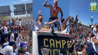 Crazy Scenes As Messi and Argentina Players Celebrate In Buenos Aires Together With 5 Million Fans [upl. by Asirral]