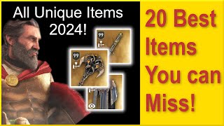 Assassins Creed Odyssey  All Unique Weapon locations 2024  Best Weapons and Items You can miss [upl. by Trofmoc]