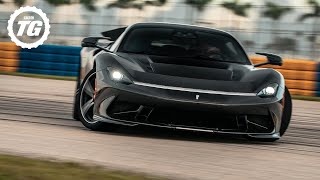 FIRST DRIVE Pininfarina Battista – 24m 1900bhp hyperEV driven on road and track  Top Gear [upl. by Onivag]