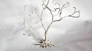 How to make a paper covered wire tree [upl. by Nabila673]