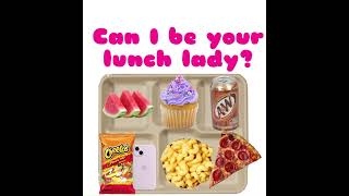 Comment yes or no lunchlady schoollunch yummy food fypシ゚viral preppyyyy [upl. by Sucrad]