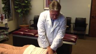 Your Houston Chiropractor Dr Gregory Johnson Treats A Patient With A Thoracic Spine Kyphosis [upl. by Brasca275]