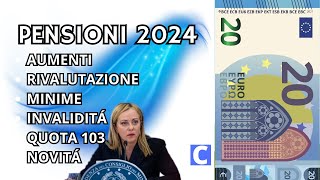 PENSIONI INPS 2024 📅 e GLI AUMENTI CHE NON TI ASPETTI 💸 [upl. by Ranita]