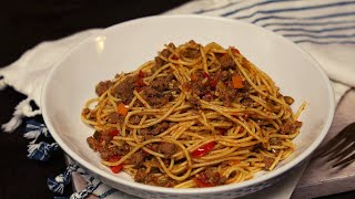 Spaghetti with Minced Meat  Episode 2184 [upl. by Coveney]