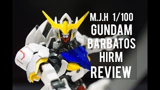 REVIEW  MJH 1100 Gundam Barbatos HiResolution Model Plastic Version [upl. by Islek]