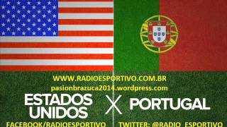 EUA 2 x 2 Portugal  Relato de Nuno Matos e Alexandre Afonso Antena 1 Copa do Mundo  22062014 [upl. by Kcirad]