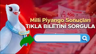 MİLLİ PİYANGO 2024 TIKLA BİLETİNİ SORGULAMA EKRANI MİLLİ PİYANGO BİLET SORGULAMA [upl. by Enavi]