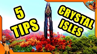 5 TIPS FOR STARTING YOUR CRYSTAL ISLES JOURNEY  Ark Crystal Isles DLC [upl. by Chappy]