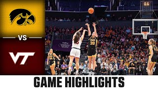 Iowa vs Virginia Tech Game Highlights  202324 ACC Women’s Basketball [upl. by Farleigh]